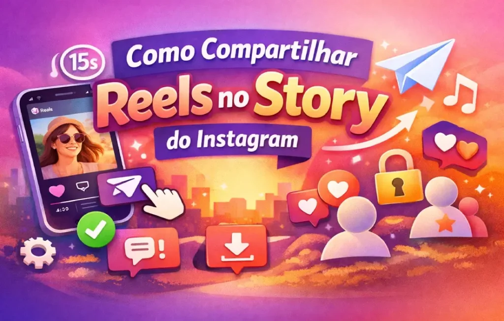 Como compartilhar Reels no story