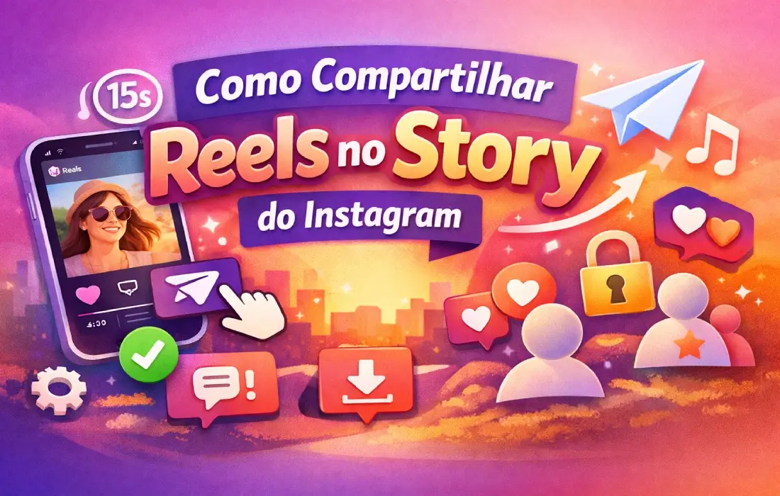 Como compartilhar Reels no story