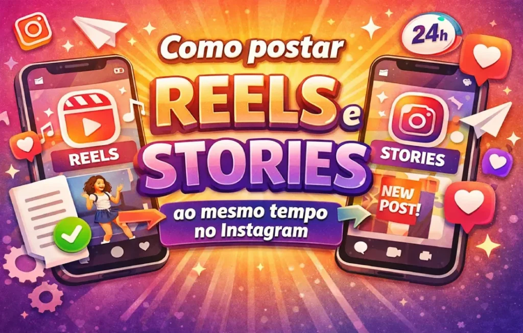 Como postar reels e stories ao mesmo tempo?