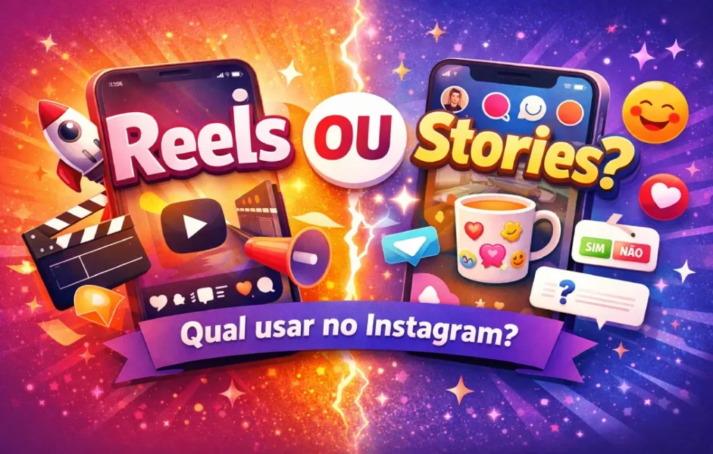 Reels ou Stories no Instagram