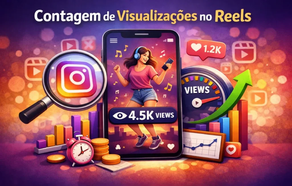 Como o Instagram conta as visualizações no Reels