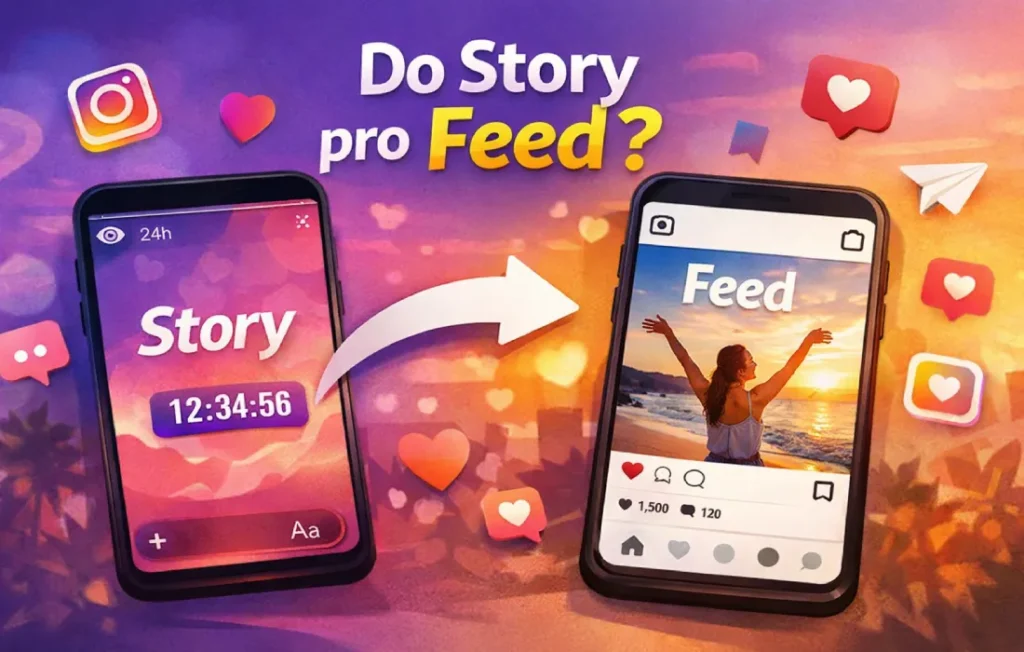 O que significa do story pro feed