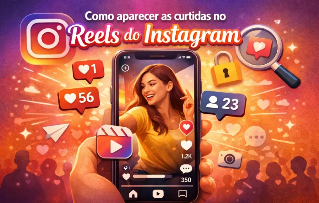 Como aparecer as curtidas no Reels do Instagram?