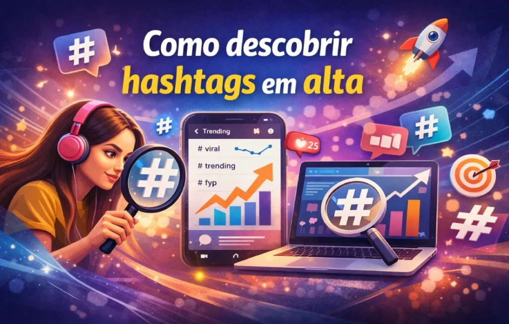 Como descobrir hashtags em alta