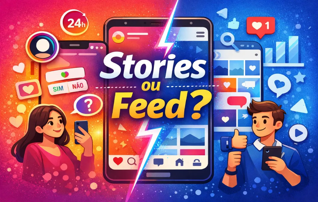 É melhor postar nos Stories ou no Feed