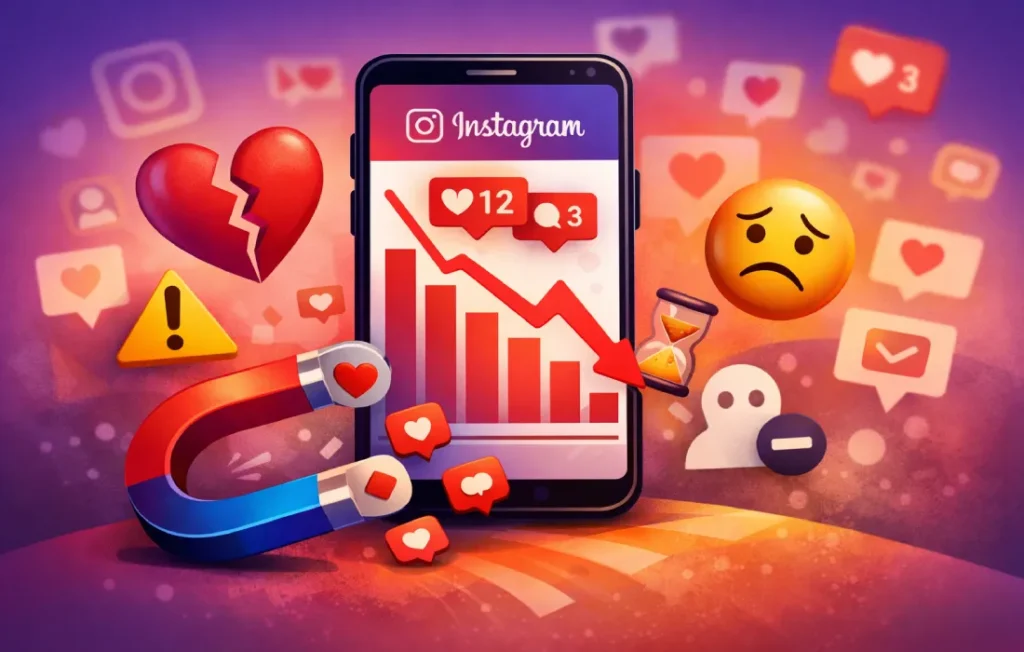 O que derruba o engajamento do Instagram